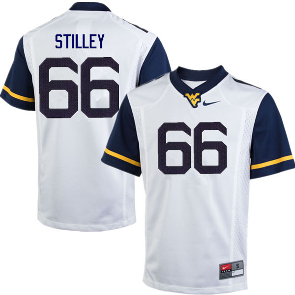 Men #66 Adam Stilley West Virginia Mountaineers College Football Jerseys Sale-White - Click Image to Close